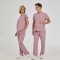 Dusty Rose Dr. Greys Doctor Nurse Medical Scrubs Set Poly‑cotton blend fabric