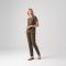 Khaki Dr. Greys Best Lycra Scrubs Set