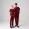 Bordeaux Dr. Greys Medizinischer Scrubs Set für Ärzte und Pflege Bester Lycra-Stoff