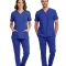 Dazzling Blue Dr. Greys Medizinischer Scrubs-Anzug aus Luxus-Stretchstoff