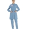 Alaskan Blue – Likra Damen Scrubs Set für Ärztinnen & Medizinerinnen (Ministeriumskonform)
