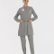 Neutral Gray Modest Technical Services Scrubs Set with Stretch – Ministry of Health Logo