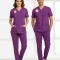 Hebammen Scrubs – Elastisches Set, Offizieller Standard 2025, Byzantium