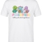Cute Pediatric Printed Short Sleeve White T-Shirt (100% Cotton Jersey Fabric)