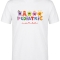 Cute Microbes Printed Short Sleeve White T-Shirt (100% Cotton Jersey Fabric)
