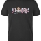 Pediatric Bear Printed Short Sleeve Black T-Shirt (100% Cotton Jersey Fabric)