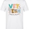 Veterinary Heart Printed Short Sleeve White T-Shirt (100% Cotton Jersey Fabric)
