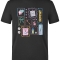 Dentist World Printed Short Sleeve Black T-Shirt (100% Cotton Jersey Fabric)