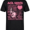 Emergency Service Cafe Printed Short Sleeve Black T-Shirt (100% Cotton Jersey Fabric)