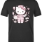 Cute Nurse Printed Short Sleeve Black T-Shirt (100% Cotton Jersey Fabric)