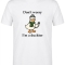 Ducktor Printed Short Sleeve White T-Shirt (100% Cotton Jersey Fabric)