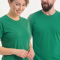 Brasilgrünes Kurzarm-T-Shirt aus 100 % Baumwoll-Jersey