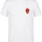 Anatomical Heart and Stethoscope Printed Short Sleeve White T-Shirt (100% Cotton Jersey Fabric)