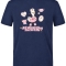 Nurse Life Bedrucktes Kurzarm T-Shirt in Navyblau (100% Baumwoll-Jersey)