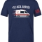 112 Notaufnahme Bedrucktes Kurzarm T-Shirt in Navyblau (100% Baumwoll-Jersey)