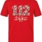 Schleifendetail 112 Paramedic Bedrucktes Kurzarm T-Shirt in Rot (100% Baumwoll-Jersey)