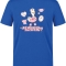 Nurse Life Bedrucktes Kurzarm T-Shirt in Saxe-Blau (100% Baumwoll-Jersey)