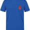 Anatomical Heart and Stethoscope Printed Short Sleeve Saxon Blue T-Shirt (100% Cotton Jersey Fabric)