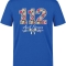 Schleifendetail 112 Paramedic Bedrucktes Kurzarm T-Shirt in Saxe-Blau (100% Baumwoll-Jersey)