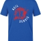 Paramedic-Stil Notaufnahme Bedrucktes Kurzarm T-Shirt in Saxe-Blau (100% Baumwoll-Jersey)