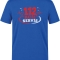 112 Notaufnahme-Helden Bedrucktes Kurzarm T-Shirt in Saxe-Blau (100% Baumwoll-Jersey)