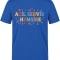 Notaufnahme-Krankenschwester Bedrucktes Kurzarm T-Shirt in Saxe-Blau (100% Baumwoll-Jersey)