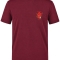 Anatomical Heart and Stethoscope Printed Short Sleeve Burgundy T-Shirt (100% Cotton Jersey Fabric)