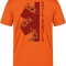 Vintage Notaufnahme Bedrucktes Kurzarm T-Shirt in Orange (100% Baumwoll-Jersey)