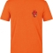 Anatomical Heart and Stethoscope Printed Short Sleeve Orange T-Shirt (100% Cotton Jersey Fabric)