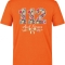 Schleifendetail 112 Paramedic Bedrucktes Kurzarm T-Shirt in Orange (100% Baumwoll-Jersey)