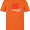 112 Notaufnahme-Helden Bedrucktes Kurzarm T-Shirt in Orange (100% Baumwoll-Jersey)