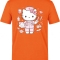 Niedliche Krankenschwester Bedrucktes Kurzarm T-Shirt in Orange (100% Baumwoll-Jersey)