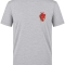 Anatomical Heart and Stethoscope Printed Short Sleeve Grey Melange T-Shirt (100% Cotton Jersey Fabric)