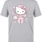 Niedliche Krankenschwester Bedrucktes Kurzarm T-Shirt in Grau meliert (100% Baumwoll-Jersey)