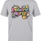 Pädiatrie-Krankenschwester Bedrucktes Kurzarm T-Shirt in Grau meliert (100% Baumwoll-Jersey)