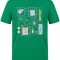 Zahnarzt-Welt Bedrucktes Kurzarm T-Shirt in Brasilgrün (100% Baumwoll-Jersey)