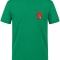 Anatomical Heart and Stethoscope Printed Short Sleeve Brazil Green T-Shirt (100% Cotton Jersey Fabric)