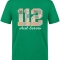 Blumenmuster 112 Notaufnahme Bedrucktes Kurzarm T-Shirt in Brasilgrün (100% Baumwoll-Jersey)